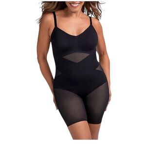 Honeylove bodysuit Mid-Thigh Sleeveless V-Neck compression size XL